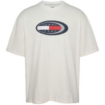 Tommy Hilfiger Camiseta T-shirt Tommy Hilfiger Oversize Blanc para mujer