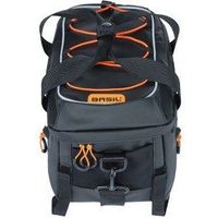 basil bolsa miles tarpaulin xl pro 9-36l impermeable poliester negronaranja creflec 31x23x20 cm