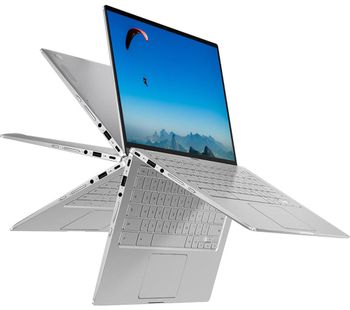 ASUS Flip C434TA 14 2 in 1 Chromebook - Intelu0026regCore i5, 128 GB eMMc, Silver, Silver