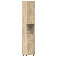 juego de muebles de bano tulum roble sonoma 37 x 315 x 203 cm vidaxl