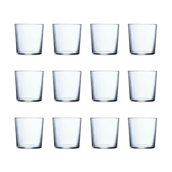 Juego de 12 vasos vidrio templado 36 cl