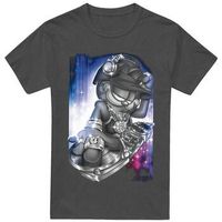 garfield camiseta dj lazy para hombre