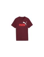 camiseta puma essentials 2 color no1 log granate infantil