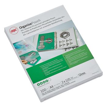 GBC fundas de archivadores A4 | brillante | 2x125 micras | 100 unidades