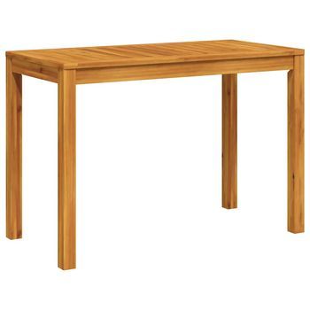 Mesa De Comedor De Jardín | Mesa De Exterior Madera Maciza De Acacia 110x55x75 Cm