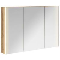 armario con espejo de bano roble artisan 1035 x 155 x 70 cm vidaxl