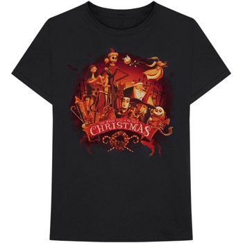 Nightmare Before Christmas Camiseta manga larga We Wish You A Scary Christmas para mujer
