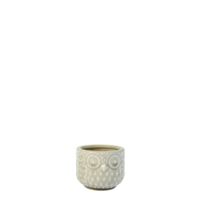 macetero decorativo de ceramica gris d8