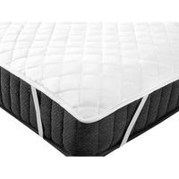 cubrecolchon de algodon japara poliester blanco 90 x 200 cm cojin bordes acolchados ribeteados individual almanzor