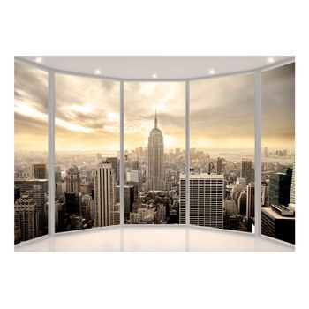Papel Pintado 3d - Ma?ana Soleado En Nueva York (350x245 Cm)