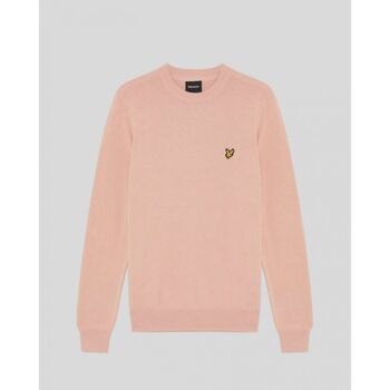 Lyle & Scott Jersey KN2136V COTTON CREW-Y120 PINK GRAPEFRUIT para hombre