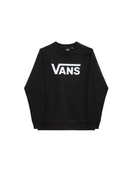 Sudadera Vans Drop V Logo BFF Crew Negro /Blanco Mujer