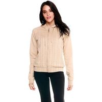 leone 1947 polar woman hoody bonded full zip greyss para mujer