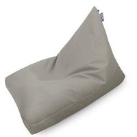 puff piramide polipiel gris claro happers xl