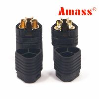 conector macho y hembra negro de tres agujeros amass mt60 1 par