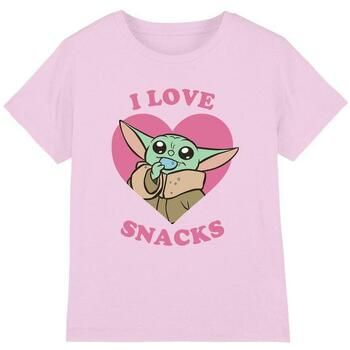 Disney Camiseta I Love Snacks para niña