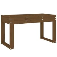 banco de jardin madera maciza de pino marron miel 80x38x45 cm vidaxl
