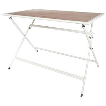Mesa Metal Bcn Blanca 110x70