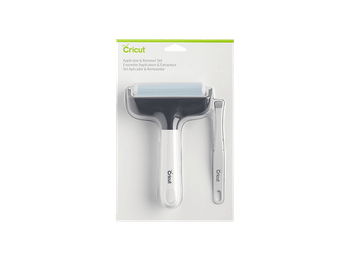 Accesorio para Plotter - Cricut Kit de Aplicador y Removedor Tela, Alarga la vida del tapete FabricGrip, Plateado