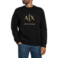 armani exchange jersey sudadera con logo grafico para hombre