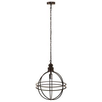 Lámpara De Techo De Metal Dorado 38.5x38.5x49.5