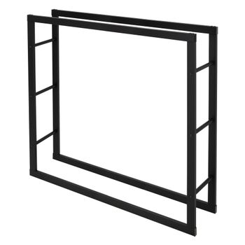 Estanteria para leña estanteria acero 100x100x25cm