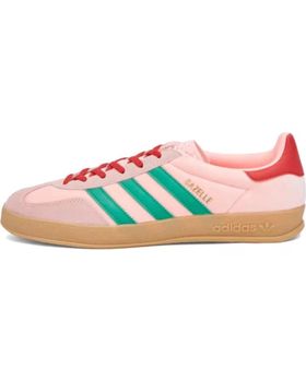 de ADIDAS GAZELLE INDOOR WOMAN JI2713 COURT GREEN - GLOW PINK - GUM - LIGHT PINK