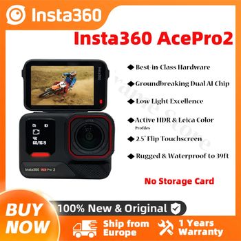 Insta360 Ace Pro 2, Cámara de Acción Resistente al Agua 8K, Chip Dual de IA, Sensor de 1/1.3 Pulgadas, Acepro 2 Nuevo