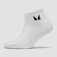 mp unisex ankle socks 1 pack - white - uk 6-8