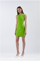 vestido tubo sin mangas en tejido elastico mint