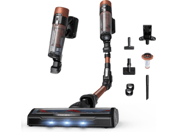 Aspirador escoba - Rowenta X Force Flex 10.80 RH7A73, Potencia succión 120 AW, 300 W, 60 min autonomía, Accesorios, Especial mascotas, Naranja