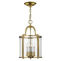 lampara de techo en dorado y cristal transparente estilo clasico