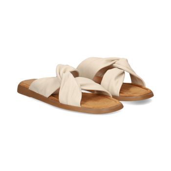 Unisa Sandalias Planas Mujer - Blanco Talla 39