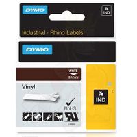 dymo 1805412 original label tape 12mmx55m white on brown