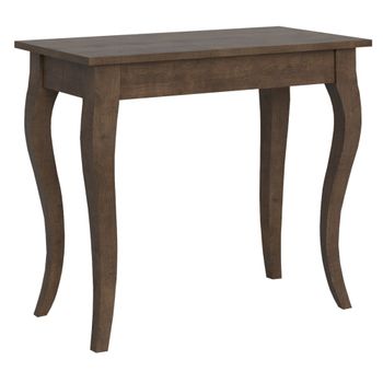 Consola extensible 90x48/204 cm efecto madera nogal