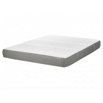 Colchón De Espuma Viscoelástica Medio Con Funda Extraíble De Poliéster Con Cremallera Blanco 160 X 200 Cm Cheer