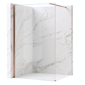 Pared De La Ducha Rea Flexi Transparent Brush Copper 110 Transparent