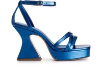 sandalias con 3 tiras y elastico en la parte trasera cobalto