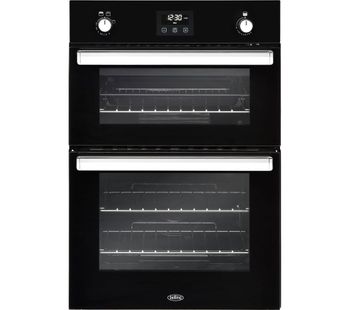 BELLING BI902G Gas Double Oven - Black, Black