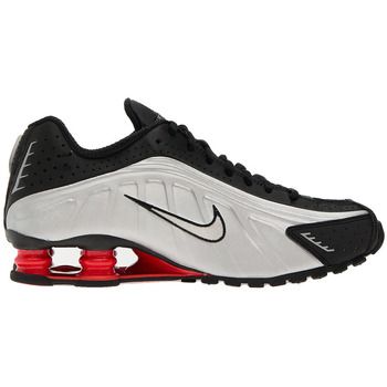 Nike Deportivas Moda Baskets shox r4 noir/rouge léger/argent métallique para mujer