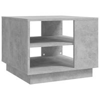 mesa de centro madera de ingenieria gris hormigon 55x55x43 cm vidaxl