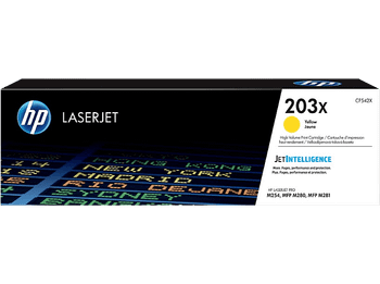 Tóner - HP 203X LaserJet , Amarillo, CF542X
