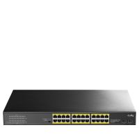 switch cudy 24 puertos gigabit 2 sfp 56gbps poe presupuesto 300w rack ac