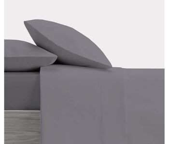 Juego de sábanas liso design ceniza cama de 90cm donegal collections