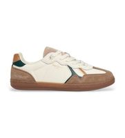 pepe jeans para hombre pms000033 zapatillas de piel ball campus blanco roto 44 plano cordones casual