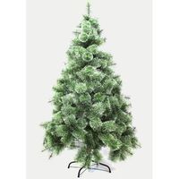 arbol de navidad pino 90-280cm artificial hojas aguja decoracion navidena soporte metalico 180cm