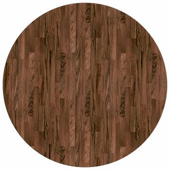 Encimera Ø 60 X 4 Cm Redondo Madera De Roble Sólido Vidaxl