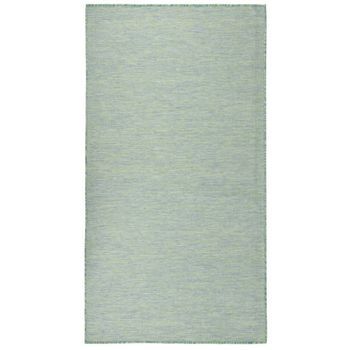 Alfombra De Exterior De Tejido Plano Turquesa 140x200 Cm Vidaxl