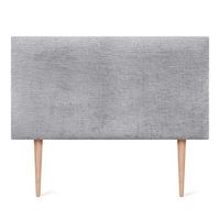 dhome cabecero de lana natural 110x115cm con patas camas 105110 - gris claro