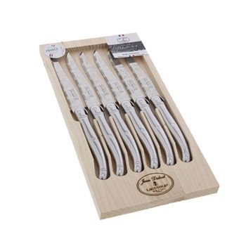 Jean Dubost Juego De 6 Cuchillos Para Carne Laguiole De Acero Inoxidable - L0060014d32175